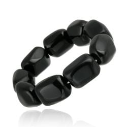 Glitzy Rocks Onyx Stretch Bracelet-Image