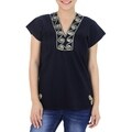 Cotton 'Ebony Melody' Blouse (Thailand)