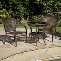 Christopher Knight Home Outdoor Wicker 3-piece Bistro Set