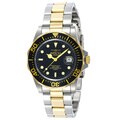 Invicta Men's Pro Diver Q 23k Gold-plating Two-tone Black Dial Watch