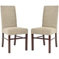 Classical Parsons Sage Cotton Side Chairs (Pack of 2)