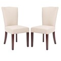Safavieh Elegance Beige Linen Side Chairs (Set of 2)