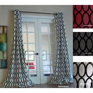 Pebbles Faux Silk Grommet Curtain Panel