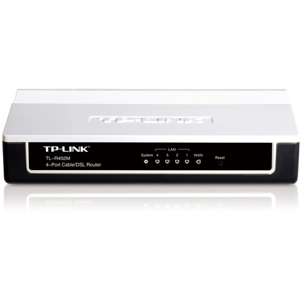TP-LINK TL-R402M 4-Port Cable/DSL home Router, 1 WAN port, 4 LAN port