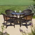 Christopher Knight Home Outdoor 5-piece Wicker Dining Bistro Table Set