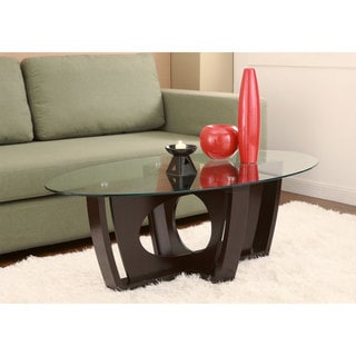 Best Shopping Furniture of America Ambrose Glass Coffee Table