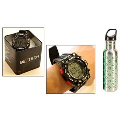 Beatech Heart Rate Monitor Watch/ 24-oz Water Bottle Combo-Image