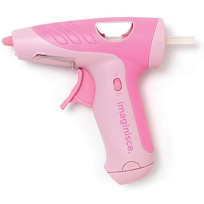 Imaginisce IBond Pink Cordless Hot Glue Gun Overstock™ Shopping