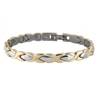 Sabona Lady Executive Dress 18-k Gold Duet Magnetic Bracelet