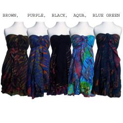 Women's Rayon Tie-dye Multi-wear Skirt (Nepal)-Image