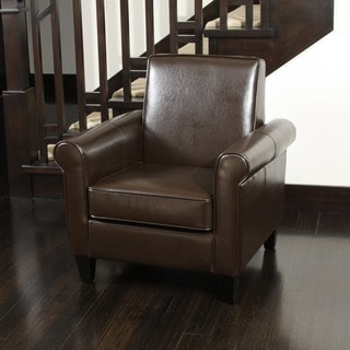 Christopher Knight Home Freemont Brown Bonded Leather Club Chair