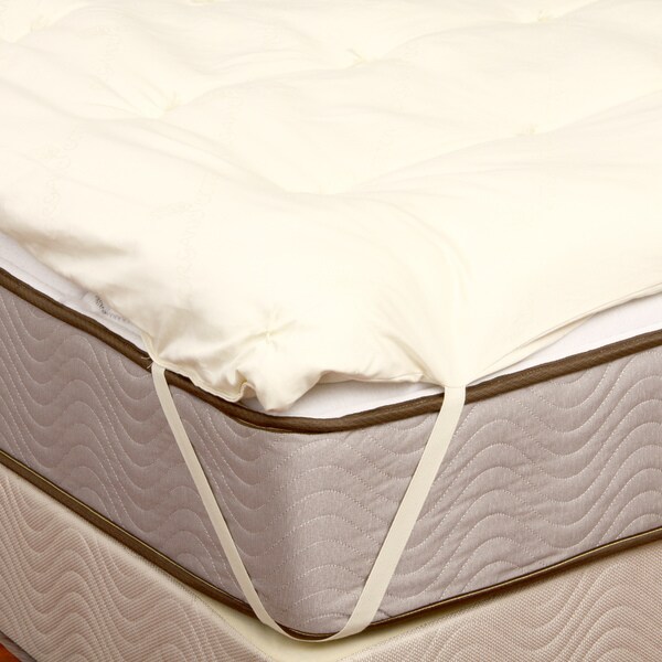 Organic Eco-Valley Wool 1.5-inch Twin XLong-size Mattress Pad