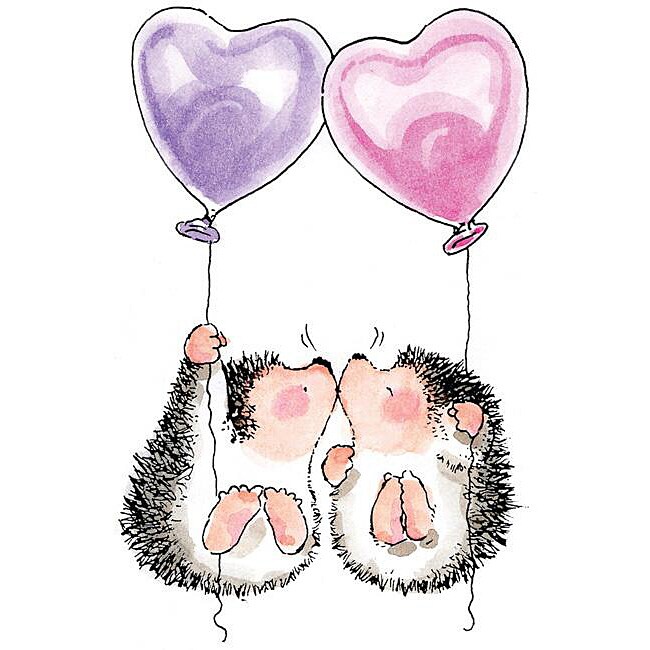 Penny Black 'Hedgehog Kisses' Cling Rubber Stamp Overstock™ Shopping