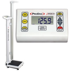 Detecto PD300DHR Professional Doctor's Scale with Height Rod-Image