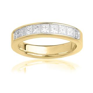 14k yellow gold diamond wedding rings