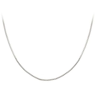 Mondevio Sterling Silver 18-inch Italian Box Chain Necklace