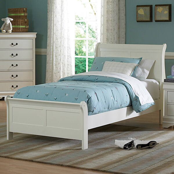 Tribecca Home Alfie White Twin Bed - Overstock Shopping - Great Deals 