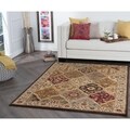 Ivory Abstract Area Rug (7'6 x 9'10)