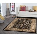Multi Collection Black Area Rug (7'6 x 9'10)