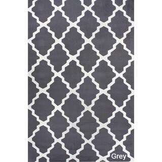 Hand-hooked Alexa Moroccan Trellis Wool Rug (5' x 8') OVERSTOCK