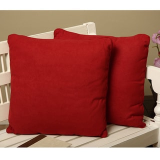 See Reviews Microsuede Square Decorative Pillows (Set of 2)