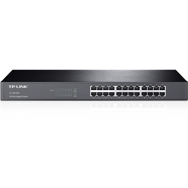TP-LINK TL-SG1024 10/100/1000Mbps 24-Port Gigabit 19-inch Rackmountab