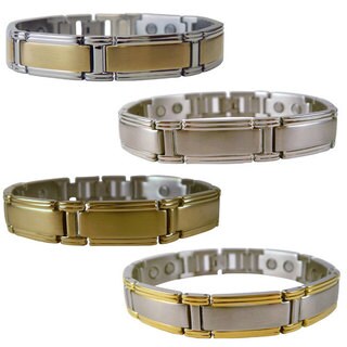 Men's Magnetic Brushed Stainless Steel Bracelet