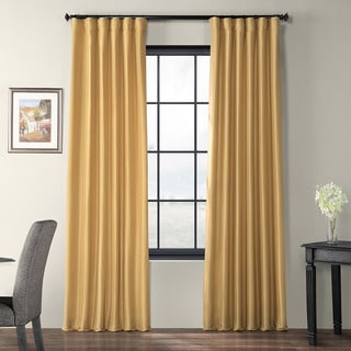 Honey Faux Silk Taffeta 96-inch Curtain Panel
