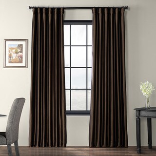Paprika Faux Silk Taffeta 108-inch Curtain Panel