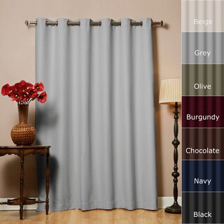 Wide Width Thermal 80 x 95-Inch Blackout Curtain Panel - Overstock