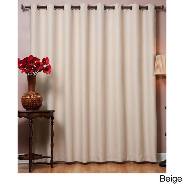 Wide Width Thermal 80 x 84-inch Blackout Curtain Panel - Overstock