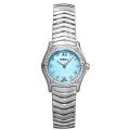 Ebel Women's 'Classic Wave' Stainless Steel Quartz Diamond Watch