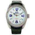 Chronotech Men's Casual Leather White Dial Watch