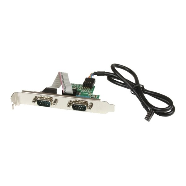 StarTech.com 24in Internal USB Motherboard Header to 2 Port Serial RS