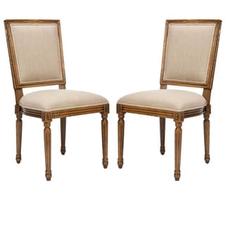 Preston Carved Oak Side Chairs (Set of 2)