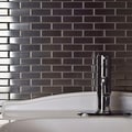 Somertile 12.25x10.5-in Anvil Steel Subway .75x2.5-in Metal Over Ceramic Mosaic Tile (Pack of 10)