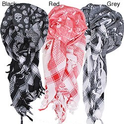 Cotton Skeleton Arafat Scarf (India)-Image