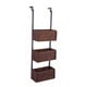 Upton Home Burnet Espresso Over the Door 3-tier Basket Storage