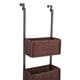 Upton Home Burnet Espresso Over the Door 3-tier Basket Storage