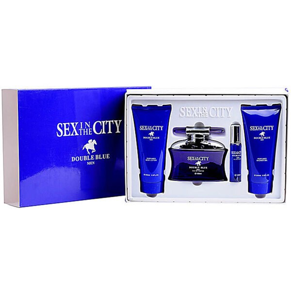 Sex In The City Double Blue Men S Cologne 4 Piece Set 13528974