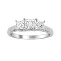 14k White Gold 1 1/2ct TDW Diamond 3-stone Engagement Ring (H-I, I2)