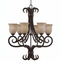 Polaris 6-light Midnight Bronze Finish Chandelier