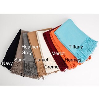 Collection de Cashmere Woven Cashmere Waterweave Throw