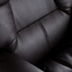 Upton Home Francis Brown Leather Recliner and Ottoman Set