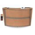 OFM Maple Single Unit Curved Reception Station