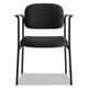 basyx by HON VL616 Series Black Fabric Stacking Guest Chair with Arms