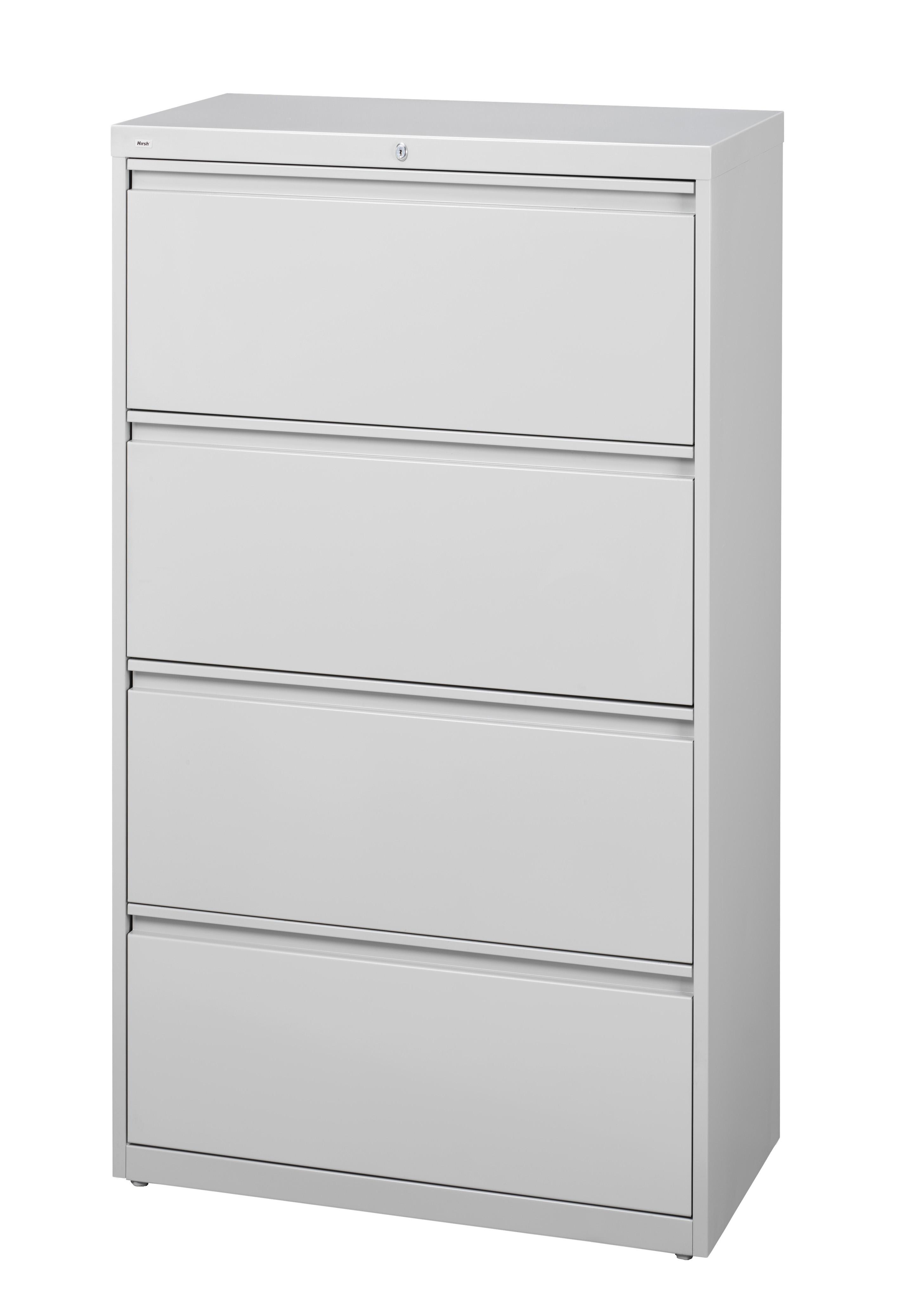 Hirsh Hl10000 Series 30 Inch Wide 4 Drawer Commercial Lateral File