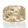 Toscana Collection 14k Yellow Gold 'Good Luck' Ring