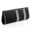 Hand-embroidered Black Fabric Hand Bag (India)