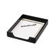 Rolodex Wood Tones Letter Desk Tray- Wood- Black